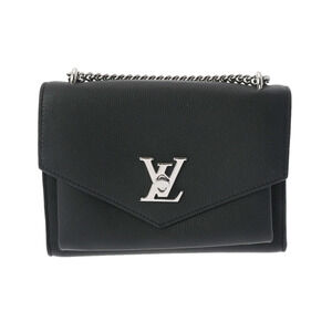 Louis Vuitton My Lock Me Chain Black Leather Shoulder Bag